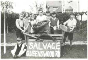Salvage Collection, Queenswood Road c1940
